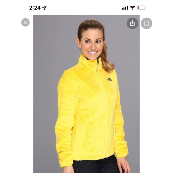 The North Face Jackets & Blazers - The North Face OSO  Osito yellow fuzzy furry Jacket womens Small/